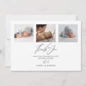 Pasgeboren Geboorte Aankondiging 4- Foto Dank u Ka (Achterkant)