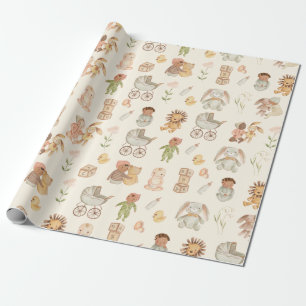 Pasgeboren Internationale Baby Cadeaupapier