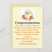 Pasgeboren kaart. aankondiging (Voorkant / Achterkant)