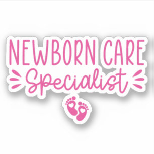 Pasgeboren zorgspecialist, Baby zorgspecialist Sticker