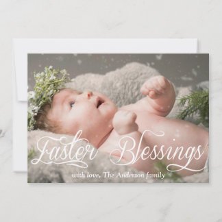 Pasgeborenen Baby Kinder familiekaart Fotokaart Feestdagenkaart