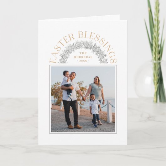 Pasgeborenen met foto-kaart voor grote borden - Ta Aankondiging (Voorkant)