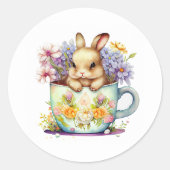 Pasgeborenen Ronde Sticker (Voorkant)