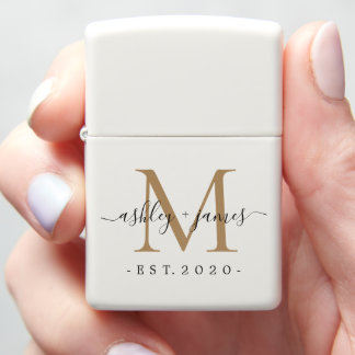 Pasgehuwd Hr Mevrouw Goud Monogram Namen Jaar Opri