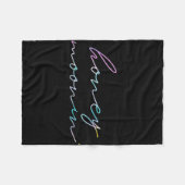 Pasgetrouwde koppels huwelijksreis vakantie honing fleece deken (Voorkant (Horizontaal))