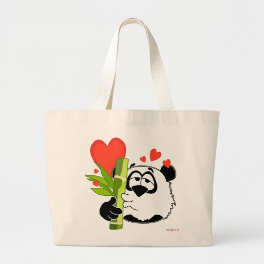 Pasha het Beer van Panda Grote Tote Bag (Voorkant)