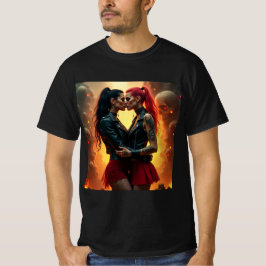 Pasión Infernal: Amor Gótico en Mundo de Sombras T-shirt