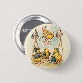 Paskaart met circuskip Ronde Button 5,7 Cm (Voorkant /achterkant)