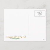 Paskaart met  illustratie feestdagenkaart (Achterkant)