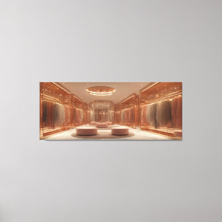 paskamer met reële virtuele mode canvas afdruk