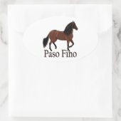 Paso Fino Bay Paso Fino Ovale Sticker (Tas)