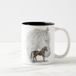 Paso Fino Horse Art Tweekleurige Koffiemok