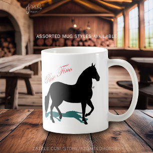 Paso Fino Zwart Paard Silhouet Koffiemok
