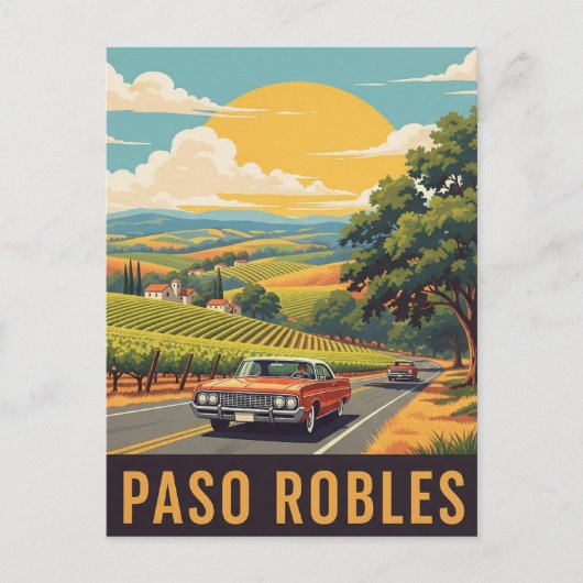  Paso Robles California Central Coast Briefkaart (Voorkant)