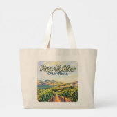 Paso Robles California Vineyard Central Coast Grote Tote Bag (Achterkant)