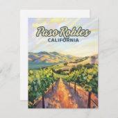Paso Robles California Vineyard Central Coast Kaar (Voorkant / Achterkant)