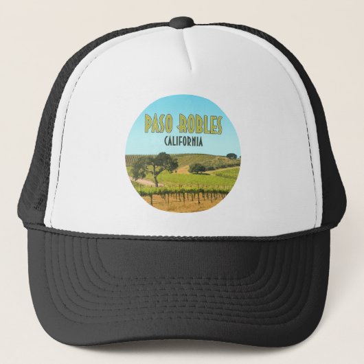 Paso Robles California Vineyard Trucker Pet (Voorkant)