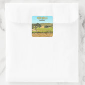 Paso Robles California Vineyard Vierkante Sticker (Tas)