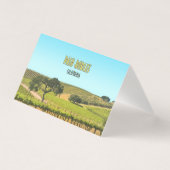 Paso Robles California Vineyards Carte de table ré (Front)