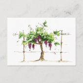 Paso Robles Vineyard Vineyard Carte Mariage Enclôt (Dos)