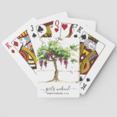 Paso Robles Vineyard Winery Girls' Weekend Pokerkaarten (Achterkant)