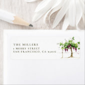 Paso Robles Vineyard Winery Wedding Address Label (Insitu)