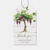 Paso Robles Vineyard Winery Wedding Favors Cadeaulabel (Achterkant)