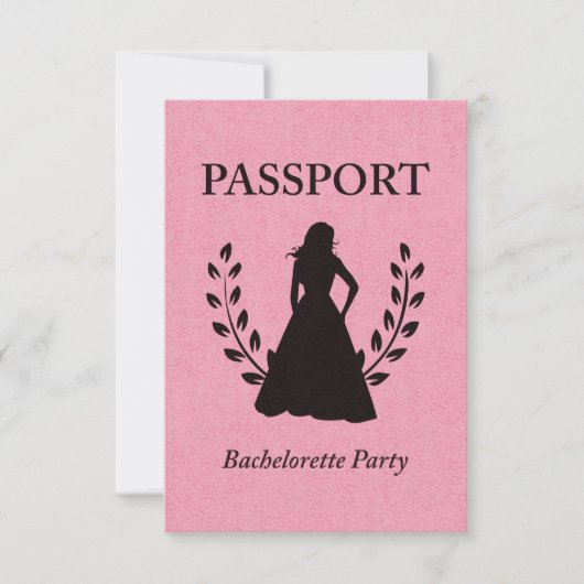 paspoort bachelorette kaart (Voorkant)