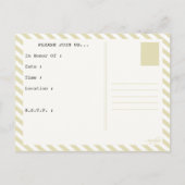 paspoort bachelorette uitnodiging briefkaart (Achterkant)