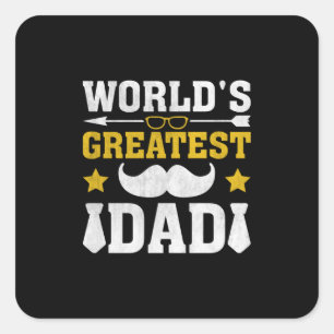 Paspoort De grootste vader ter wereld Vierkante Sticker