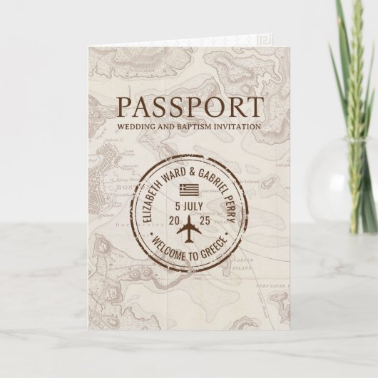 Paspoort Huwelijk & Doop Griekenland Reizen (Voorkant)