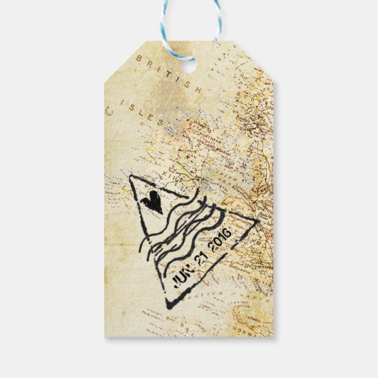 Paspoort Kaart Cadeau Labels Cadeaulabel (Achterkant)