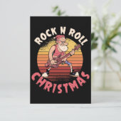 Paspoort | Rock N Roll Kerstmis RSVP Kaartje (Staand voorkant)
