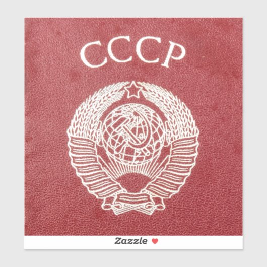 paspoort Sovjet-Unie Sticker (Vel)