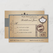  paspoort Ticket RSVP (Voorkant / Achterkant)