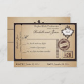 paspoort Ticket RSVP (Voorkant / Achterkant)