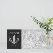 paspoort vrijgezellenfeest (Staand voorkant)