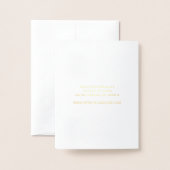 Paspoortbruiloft Uitnodiging Real Gold Foil Map (Met envelop)