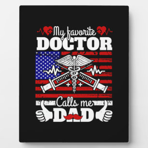 Paspoortcadeau   Mijn favoriete dokter noemt me pa Fotoplaat