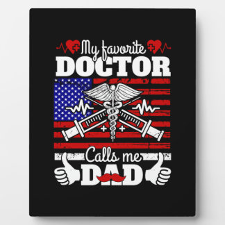 Paspoortcadeau | Mijn favoriete dokter noemt me pa Fotoplaat