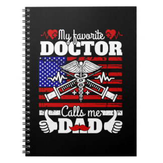 Paspoortcadeau | Mijn favoriete dokter noemt me pa Notitieboek
