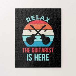 Paspoortcadeau Ontspan de gitarist hier Legpuzzel