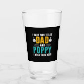 Paspoortcadeau | Papa en papaver die ik heb gegete Glas (Voorkant)