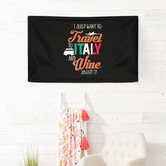 Paspoortcadeau | Reizen naar Italië en wijnen erov Spandoek (Insitu)