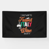 Paspoortcadeau | Reizen naar Italië en wijnen erov Spandoek (Horizontaal)