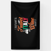 Paspoortcadeau | Reizen naar Italië en wijnen erov Spandoek (Verticaal)