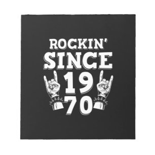 Paspoortcadeau Rockin sinds 1970 Notitieblok