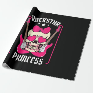 Paspoortcadeau Rockstar Princess Skull Cadeaupapier