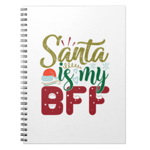 Paspoortcadeau Santa is mijn BFF Notitieboek