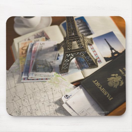 Paspoorten en souvenirs muismat (Voorkant)